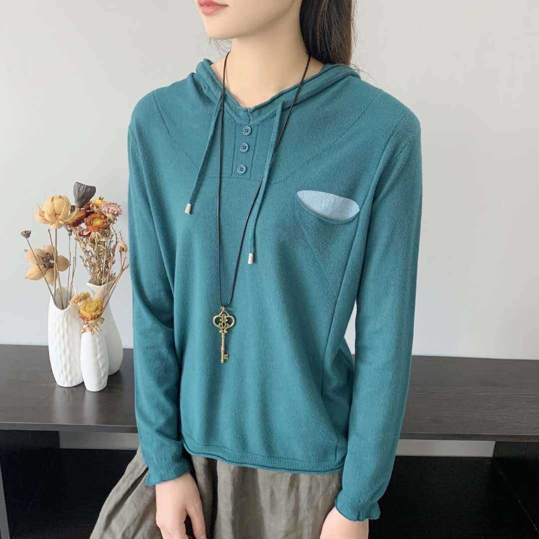 

Korean Fashion Ladies Full Sleeve Casual Pullover and Sweater Colorful Stars Pull Jumpers Oversized Winter Thick Sweaters 210604, Green