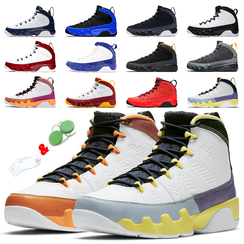 

Change The World 2021 Jumpman 9 9s Mens Womens Basketball Shoes University Gold Racer Blue Space Jam Sneakers Trainers Sports EUR 40-47, B46 motorboat jones