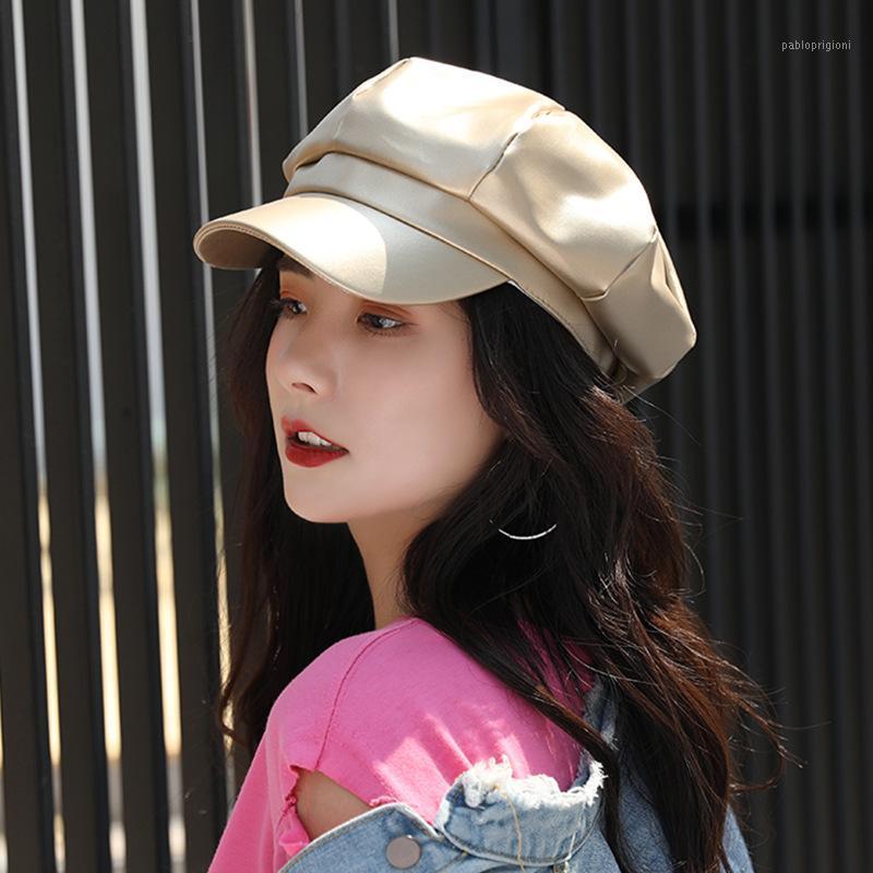 

Berets Autumn Fashion Hat For Women French Artist Beret Ladies Painter Girl Female British Retro Thin Casual Cap, Brown
