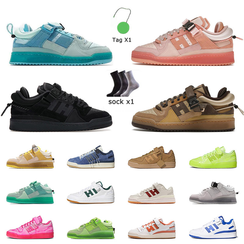 

Top Quality Forum Low x Bad Bunny Mens Women running Shoes Pink Easter Egg Buckle Brown Back to School Ice Blue Grey The First Cafe Luxury Sneakers Trainers Size 36-45, D15 white crew green 36-45