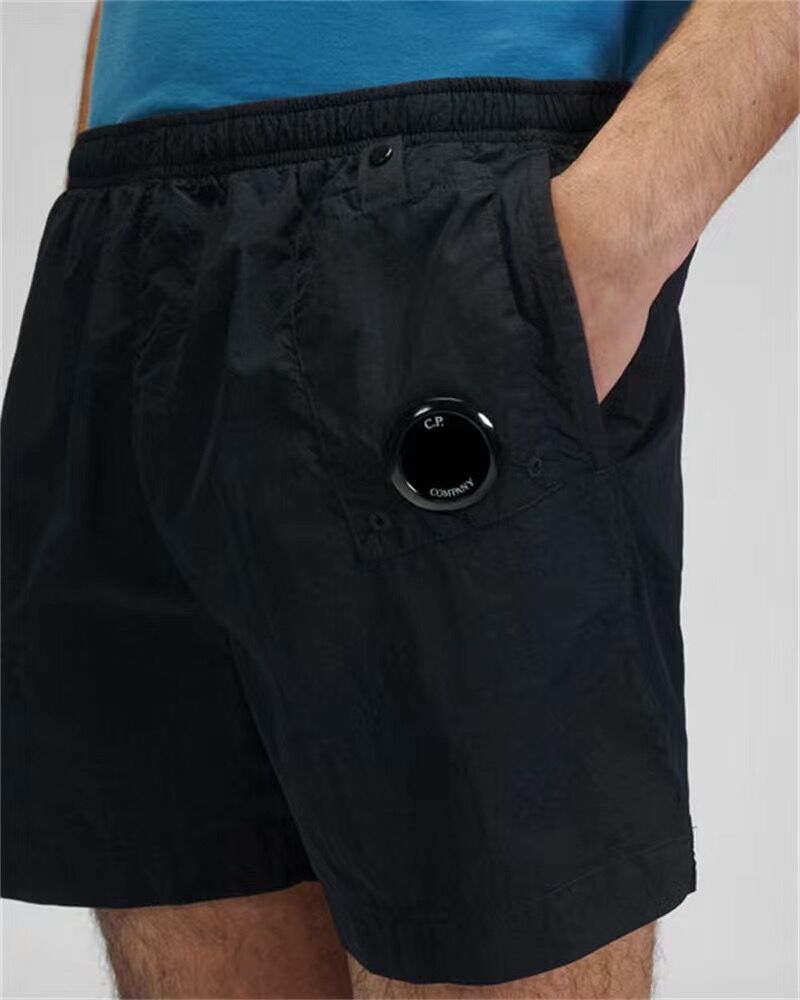 

Metel nylon one lens zipper pocket men shorts casual cotton goggle removable men short pants breathable outdoor jogging tracksuit size -XXL, Black;green
