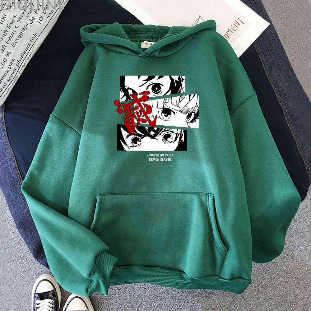 

Demon Slayer Print Anime Hoodie Men Women Harajuku Tops Japanese Streetwear Oversized Aesthetic Graphic Tanjirou Zenitsu Inosuke Y0820, Packing bag