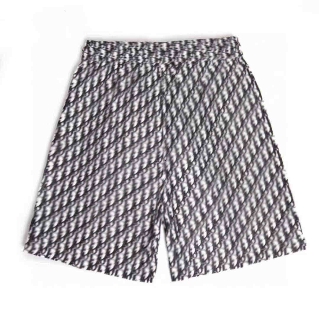 

Men Summer Shorts 2021 Designer Cotton Quality Casual Loose Letter Dr Overlap Gravity Beach Resort, White;black