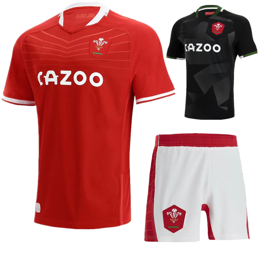 

rugby shorts 2022 Ireland Scotland Italy Welsh Rugby jersey HOME away Shirts 6 Nations Best quality SCOTLAND Wales Rugby shirt Jerseys, White;black