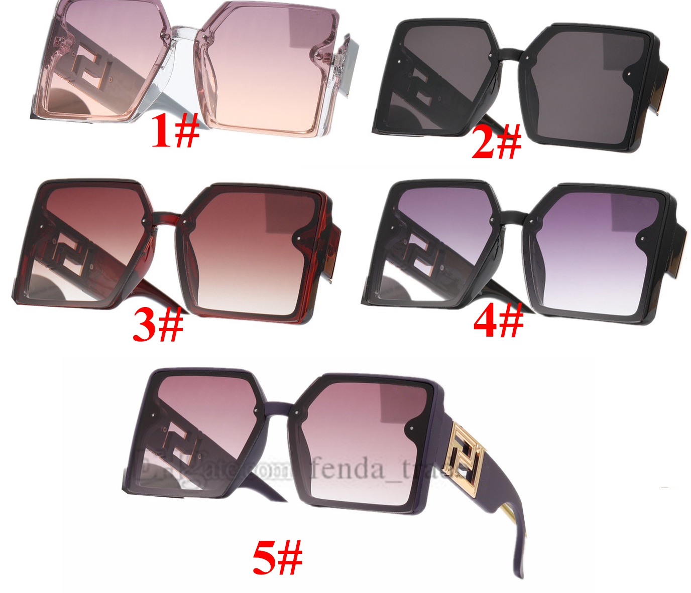 

Sunglasses For Women Brand Design Classic Retro Ladies Summer Sunnies Party Sports Sun Glasses 5 Colors 10PCS fast ship Factory Price