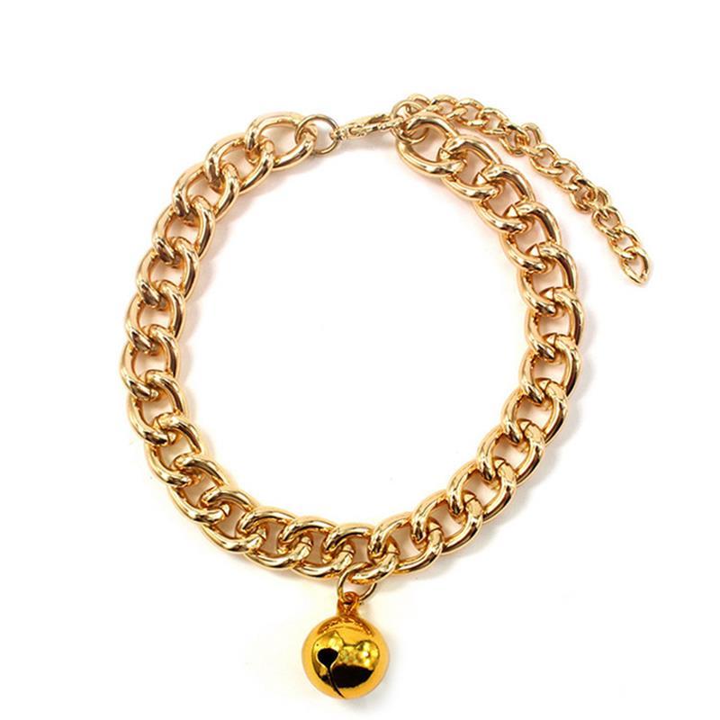 

Cat Costumes 1pc Pet Collar Fashion Bell Decor Aluminum Dog Necklace Jewelry Clothing Accessories Supplies