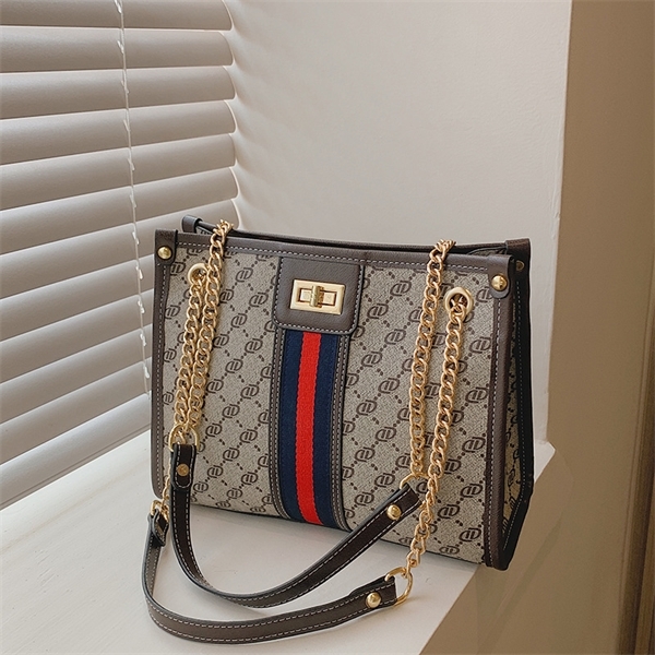 

Purse new chain hand Single Shoulder Messenger women's bag Signature versatile Tote Bag, Red