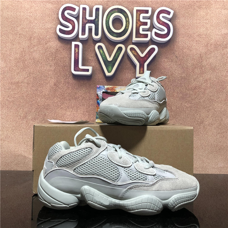 

Top Quality Kanye 500 Men Women Running Shoes Soft Comfortable Vision Utility Black Moon Yellow Blush Stone Mens Womens Outdoor Flat Sport Trainers Sneakers With Box, Customize