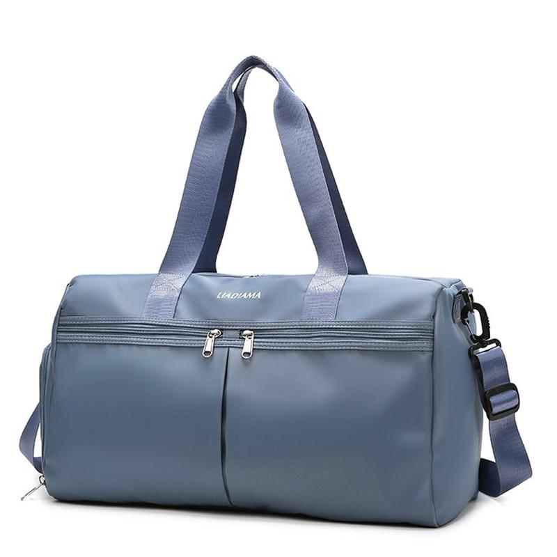 

Duffel Bags 2021 Black Gym Bag Women Shoe Compartment Waterproof Sport Weekend For Fitness Training Yoga Bolsa Sac De