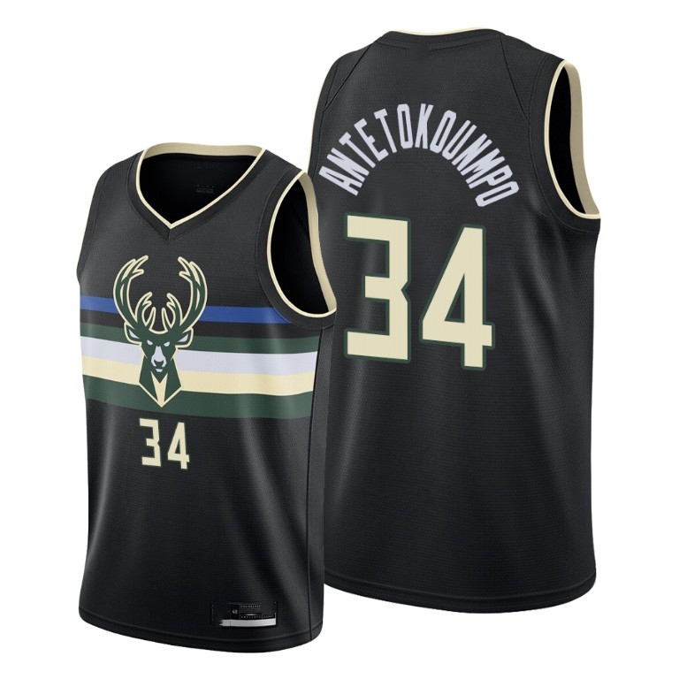 

The Finals Basketball Giannis Antetokounmpo MilwaukeeBucksJersey 34 Khris Middleton 22 Jrue Holiday 21 Lopez Portis Forbes Tucke, Black;red