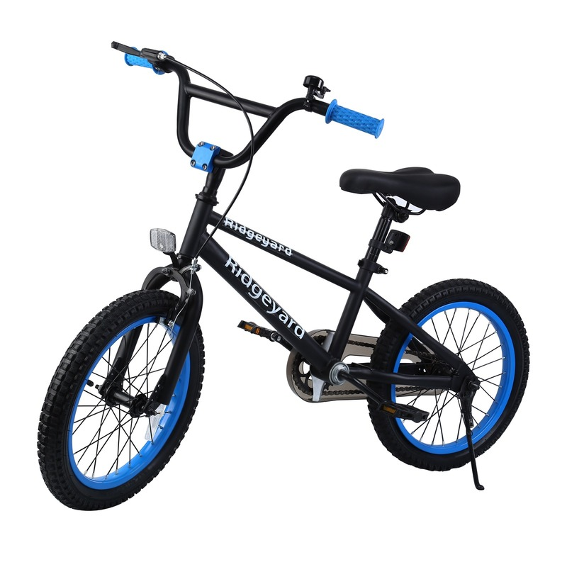 

Ridgeyard Kids FreeStyle Bike 16 Inch Wheel Girls Boys Mountain Bicycle BMX Beginner MTB Performance Bicicleta For Children Gift, Blue