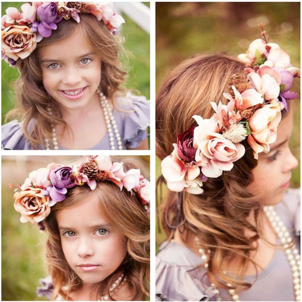 Women&#039;s hair band Bohemian simulation flower pinecone wreath headdress travel and holiday accessories-image-695861731