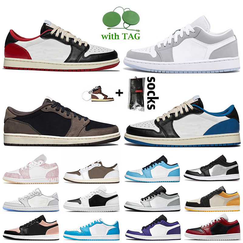 

Womens Mens Jumpman 1 Low Basketball Shoes Jorden 1s Black Toe Wolf Grey UNC Fragment University Blue Jorden1s Trainers Jorda Sneakers White Paris Reverse Mocha Off, B10 travis 36-46