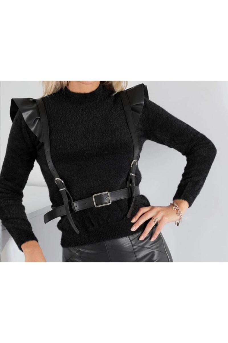 

Belts Women Strap Belt Sport Stylish Use Vamp Style 2021 Fashion Girl, Black