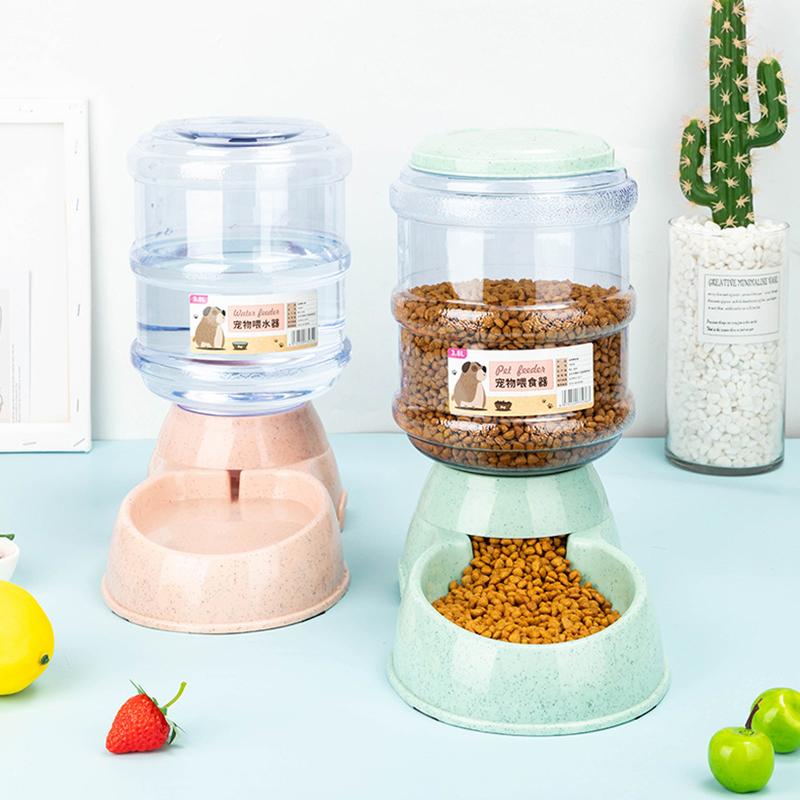 

Dog Bowls & Feeders 3.8L Pet Cat Automatic Large Capacity Drinking Waterer Fountain Water Bottle Feeding Dispenser For Cats Dogs