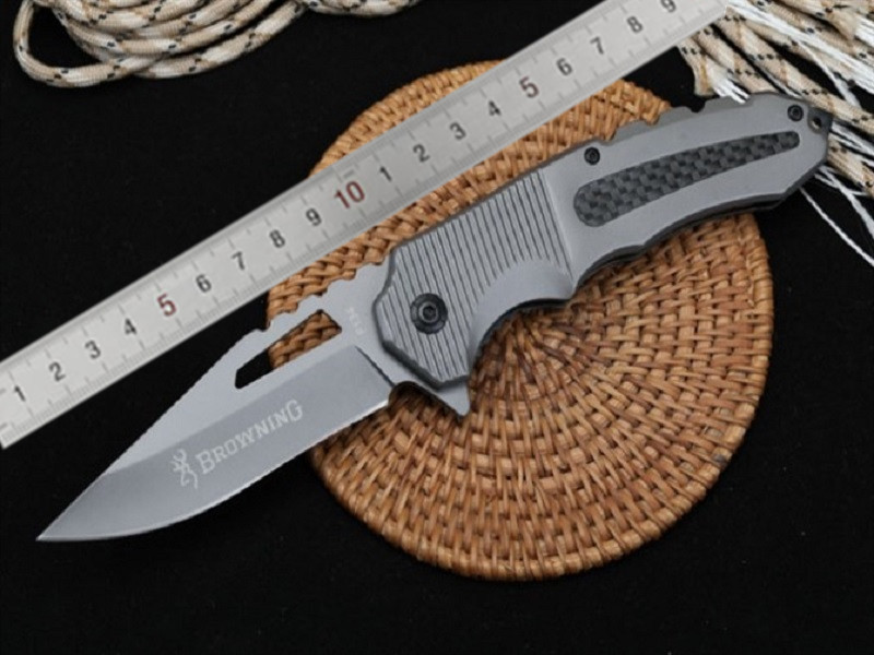 

Browning F135 Titanium Tactical Folding Knife 5cr13mov Steel Handle Fast Open Outdoor Camping Hunting Survival Pocket Utility EDC Tools