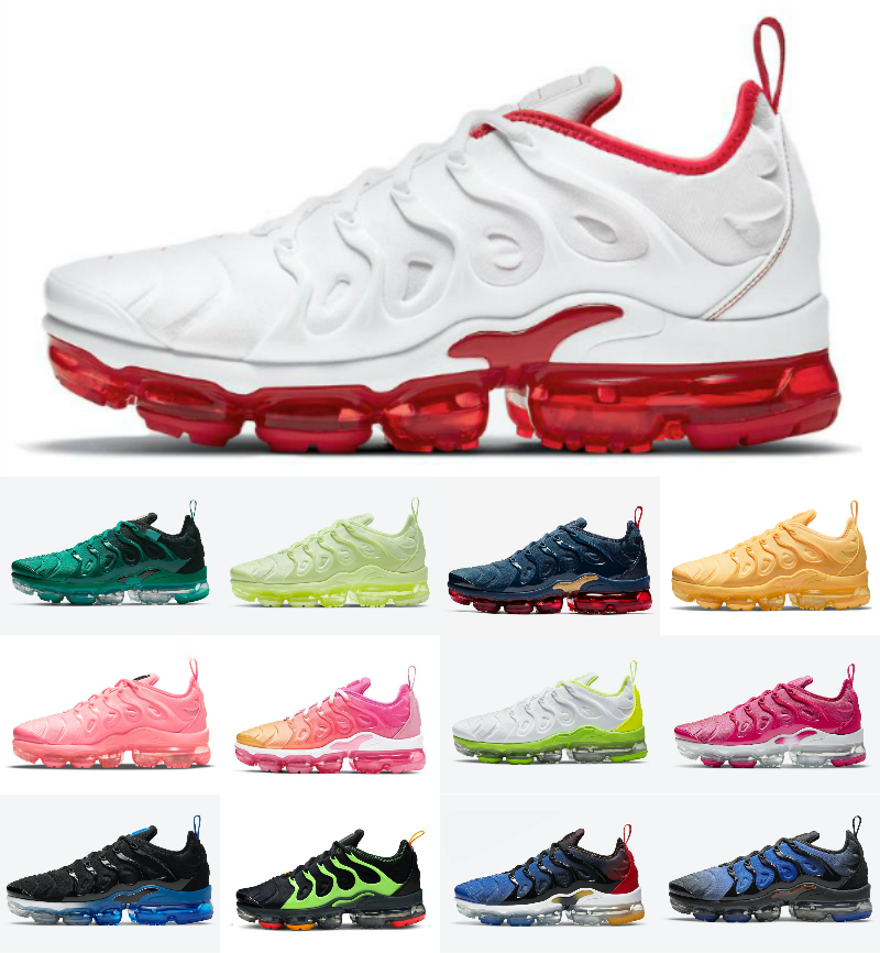 

Airs Vapores Maxs Plus Running Shoes TN Mens Women Triple Black White Bubblegum Yolk Atlanta Black Royal Cherry Pure Platinum Noble Red Fresh sports sneakers trainer, Customize
