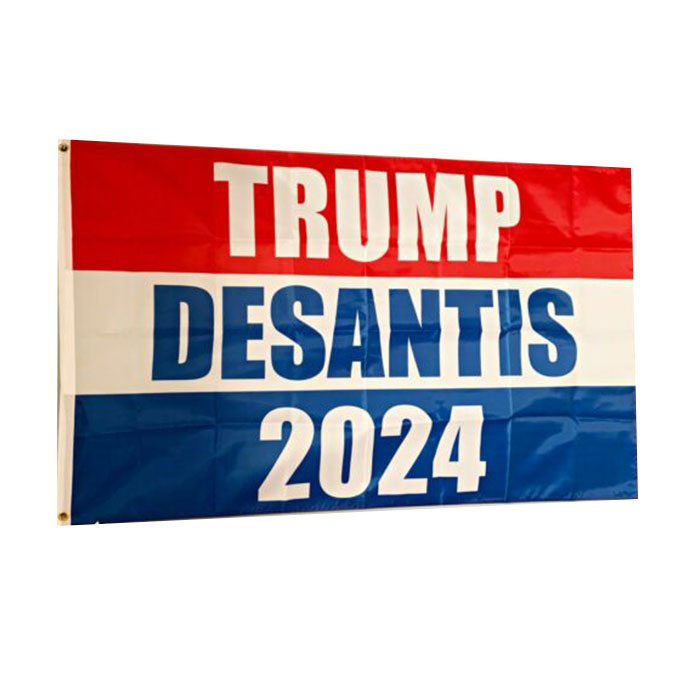 

Trump Desantis 2024 Red-White-Blue Flag Vivid Color UV Fade Resistant Double Stitched Decoration Banner 90x150cm Digital Print Wholesale