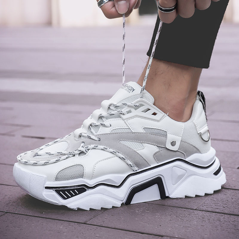 

Triple White Breathable Mens Women Casual Shoes Fashion Black Yellow Thick Bottom Trainers Dad Shoe Outdoor Sneakers 39-44