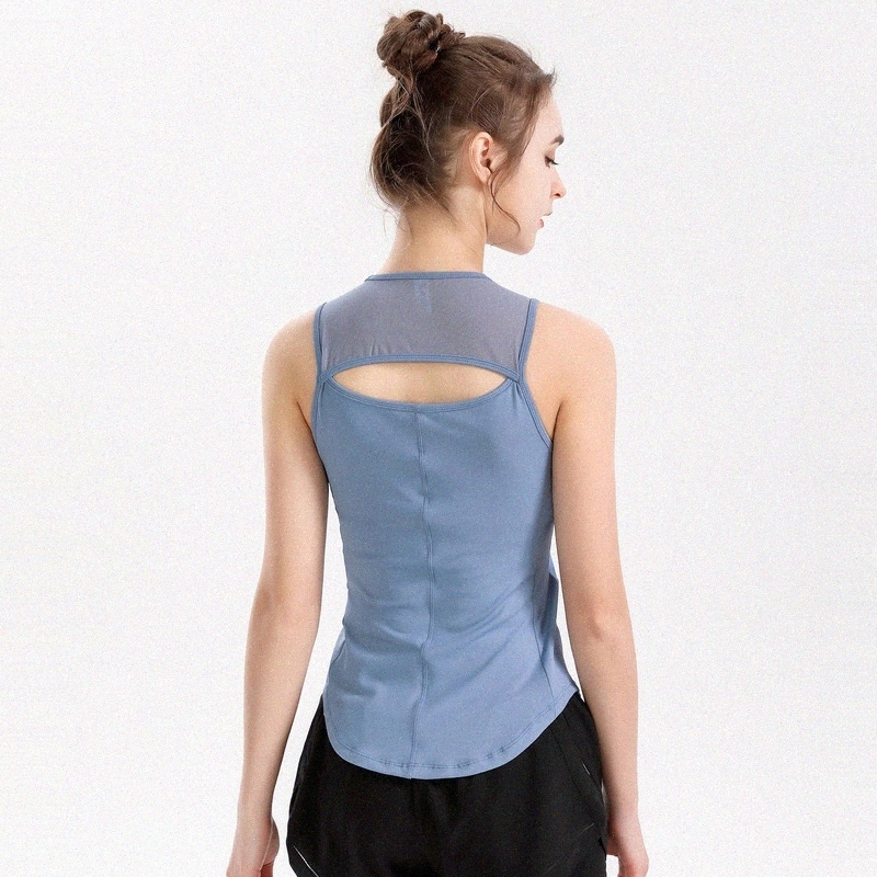

luyogasports Lu yoga Vest with Chest Cushion T-Shirt Spring Lu Gym Tops Outdoor Clothes Fitness Suit Tanks Sports women underwear e3ci#, White