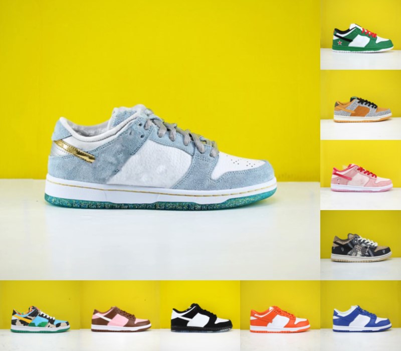 

SB shadow dunky Chunky mens casual shoes dunk Travis Scotts viotech plum panda pigeon StrangeLove Brazil instant Low men women sneakers, White;red