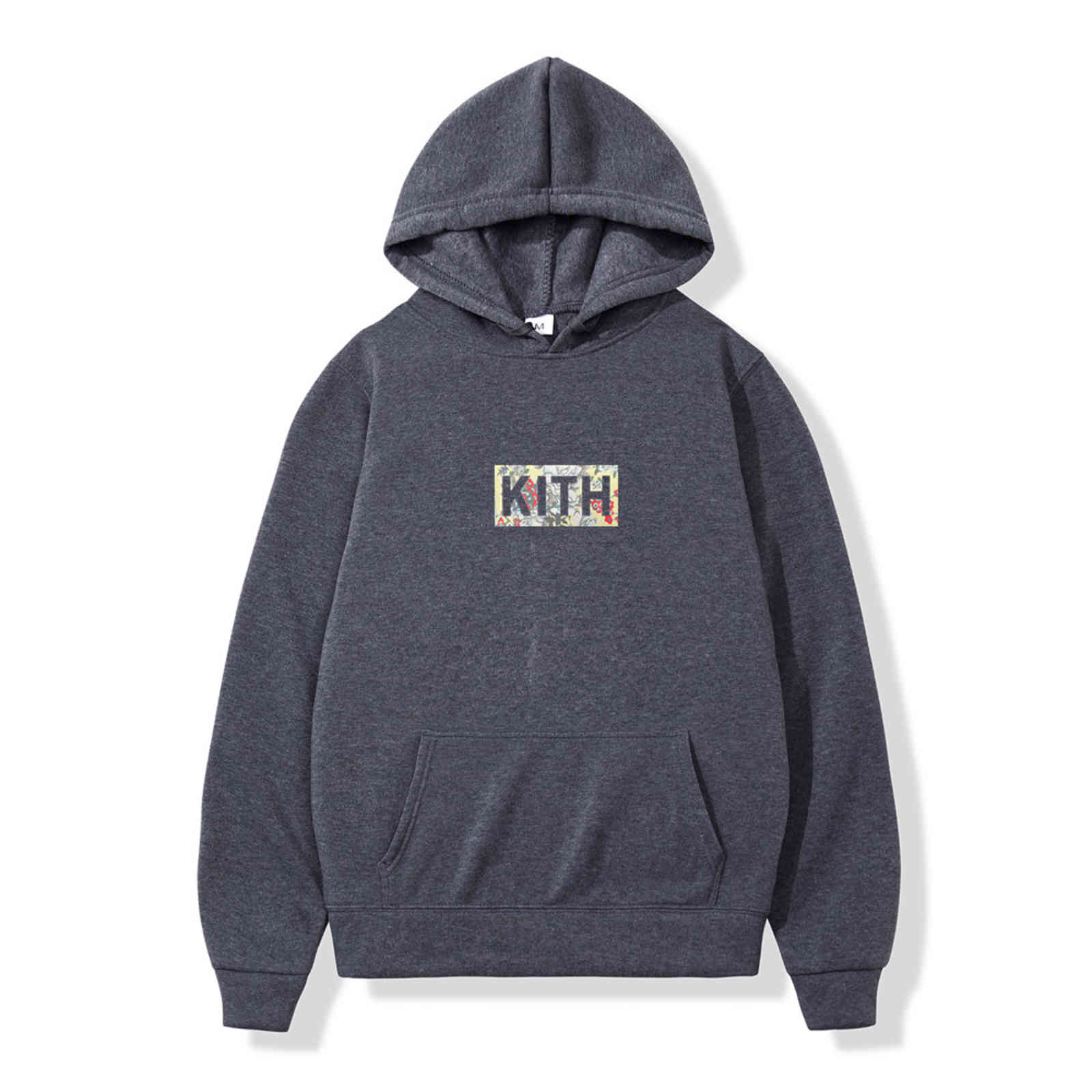 

Men's Hoodies Solid Kith Hoodie 2021fw Men Women High Quality Box Embroidery Hoodies Sweatshirts Heavy Fabric Oversize Pullovers, Black