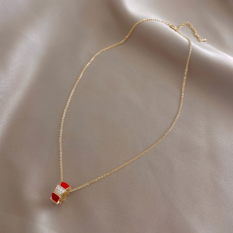 Xianlan652 Zircon Necklace Female In The New Tide Of Clavicle Luxury Niche Necklace Ins Cold Atmosphere Quality, And The Neck Orna-image-706518512