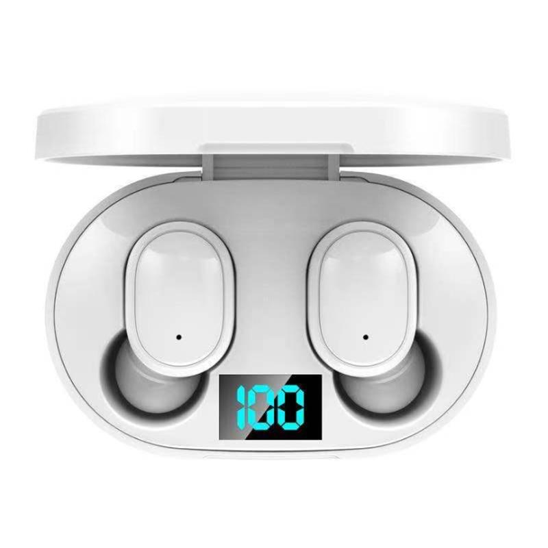 

STYLE earphones Rename pro pop up Wireless Charging Wirless Blutooth Headphones auto paring wireless Charging case Earbuds, White