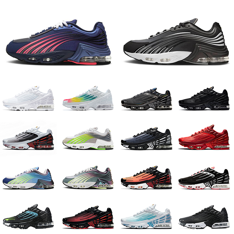

Top Fashion Womens Tn Plus 2 Size 36-46 Tuned 3 Mens Running Shoes Sports Air Max Airmax Grey With Black Sign Radiant Red Sneakers, White;red