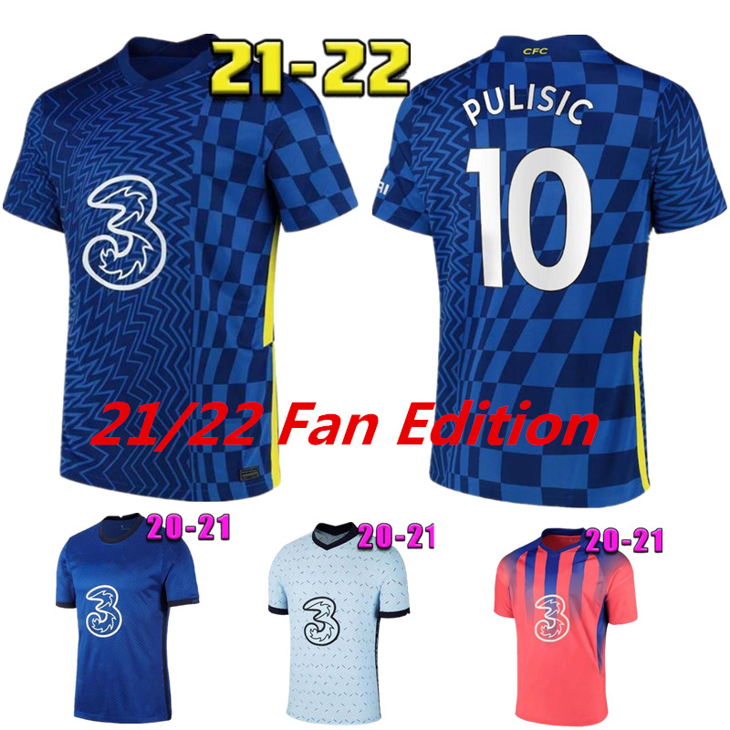 

2021 2022 PULISIC soccer jersey 20 21 22 ZIYECH HAVERTZ KANTE WERNER ABRAHAM CHILWELL MOUNT JORGINHO GIROUD T.SILVA football shirt Fan Edition, 21/22 away