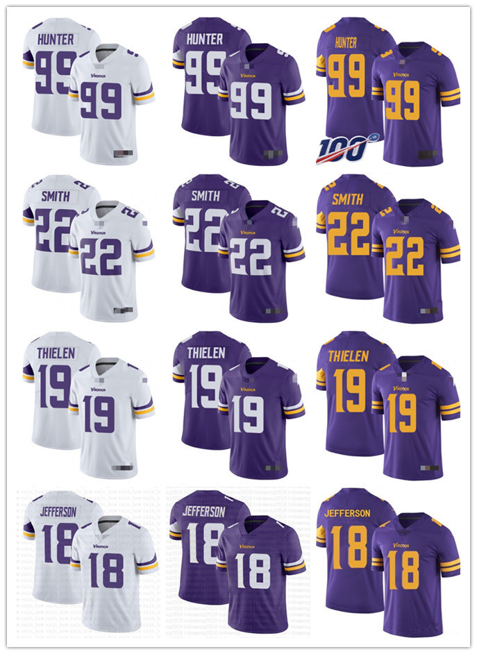 

Men Women Youth MinnesotaVikings99 Danielle Hunter 19 Adam Thielen 8 Kirk Cousins 18 Justin Jefferson 22 Harrison Smith Jerseys, Colour