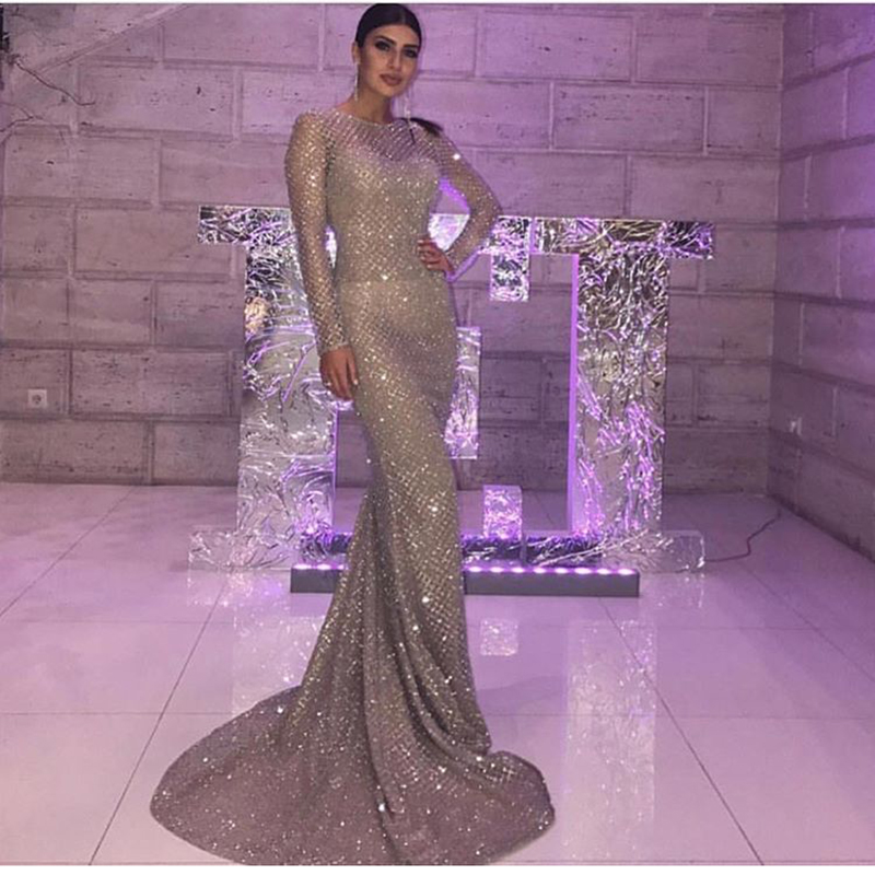 

2021silver gold plaid o neck party maxi dresses bodycon glitter hollow out full sleeved floor length elegant night club dress, Black;gray