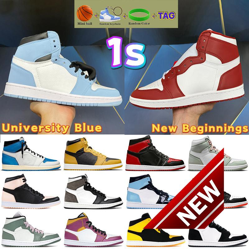 

2022 Camping & Hiking Fashion 1 1s Basketball Shoes University Blue New Beginnings Hyper Royal Patent Bred Top 3 Dark Mocha Pollen Unc Men W