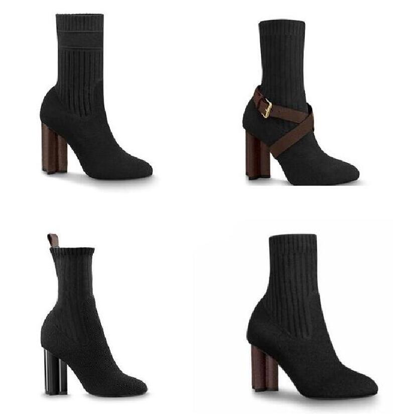 

Luxury Designer Casual Socks Shoes Women Shoe Fashion knitted elastic sock boots male sports Large With Box Size 35-40, Color 5