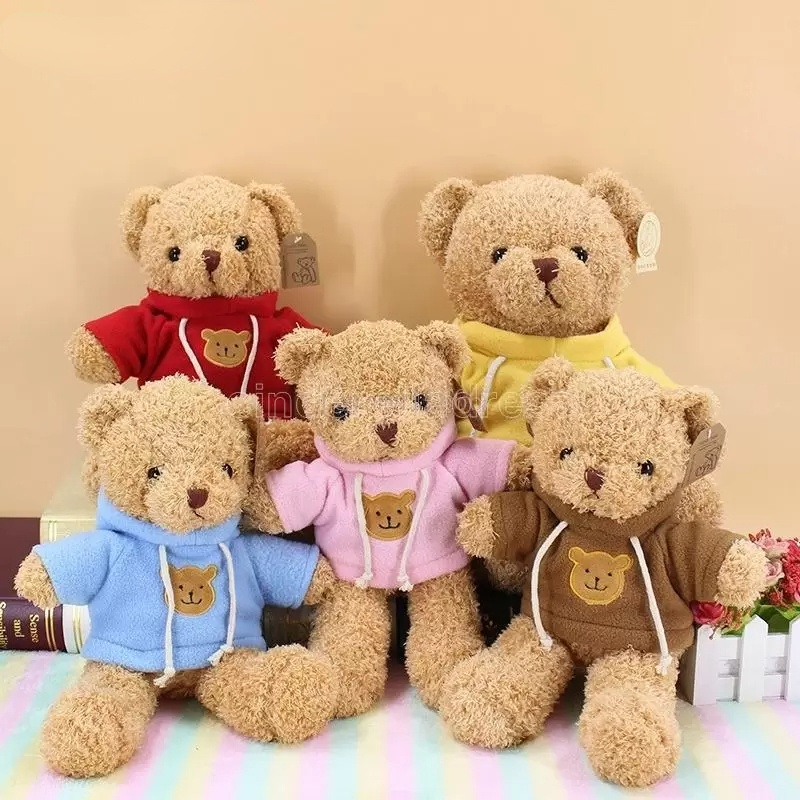 

30cm Lovely Soft Teddy Bear Plush Toy Stuffed Animals Playmate Soothing Doll PP Cotton Kids Toys Valentine Day Gift Xu 0120, #2