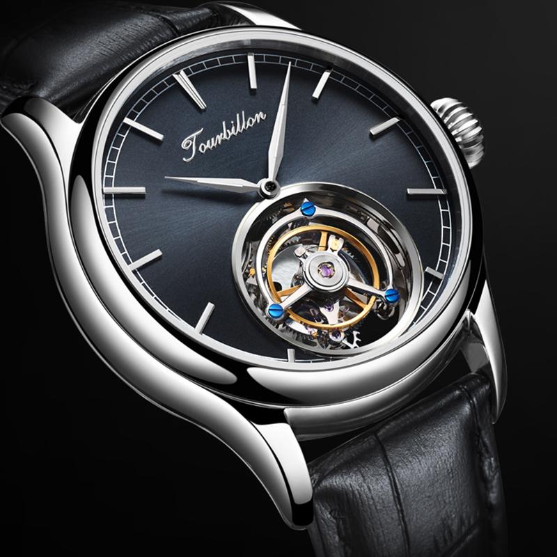 

Wristwatches High-end Men's Real Tourbillon Mechanical Watch Atmosphere Lucky Clock Skeleton 2021 Luxury Movement, Zrl