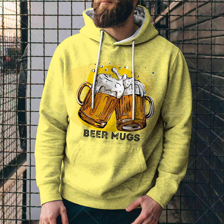 

men's sweater beer ftival 3d digital printed hooded sweater 74cs, Black