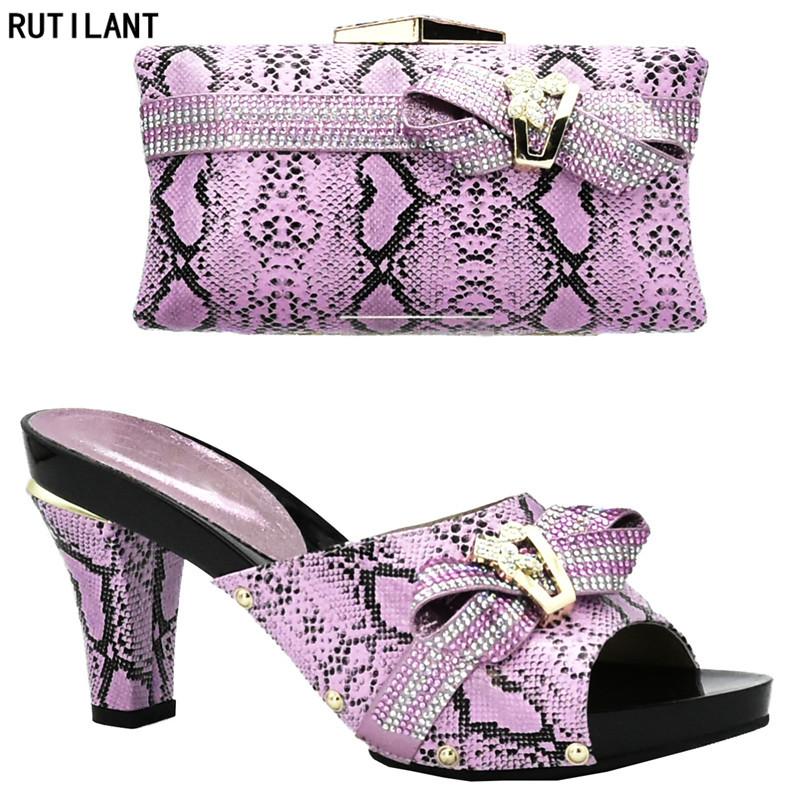 

Dress Shoes Latest Women Italian African Party Pumps And Bag Nigerian Matching Bags Wedding Sets, Black