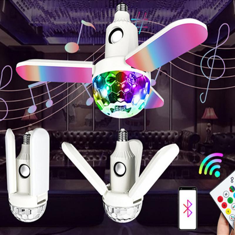 

Portable Speakers E27 Interface Remote Control Colorful Lights Bluetooth Music Speaker Mobile Phone Wireless Audio Play Sound Magic Ball Lig