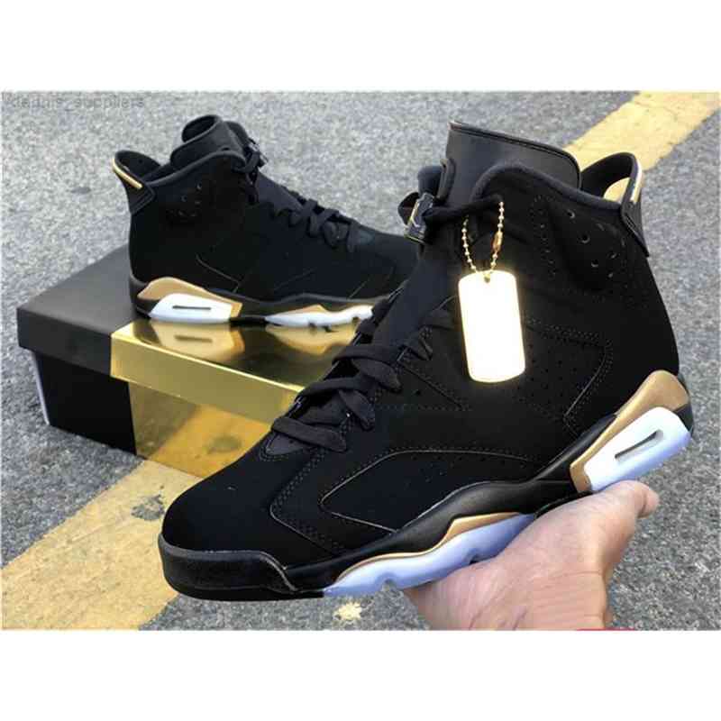 

2021 Released Authentic 6 DMP 6S Black Metallic Gold Retro CT4954-007 Basketball Shoes Men Women Sports Sneakers With Original, Orange