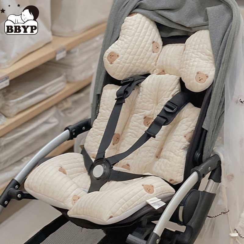 

Stroller Parts & Accessories Baby Thicken Bear Embroidery Cotton Diapers Changing Nappy Pad Seat Carriages Pram Buggy Car General Mat