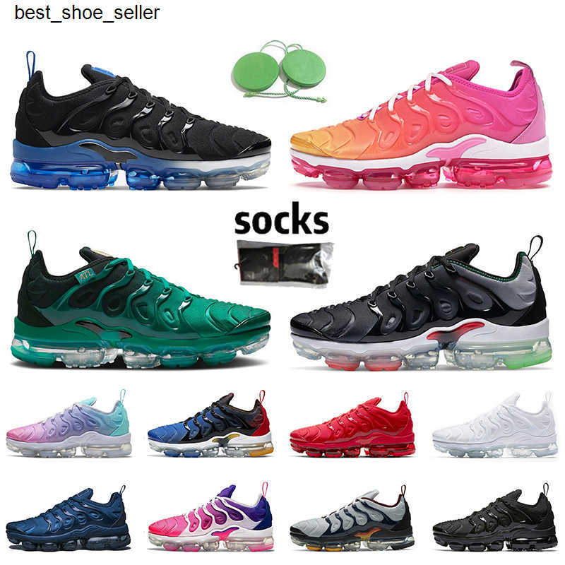 

2021 Fashion Big Size US 13 Mens Run Shoes TN PLUS Womens Sports Sneakers Black Royal Pink Sunset Atlanta Grey White Off Trainers, Item19 36-47 grey silver