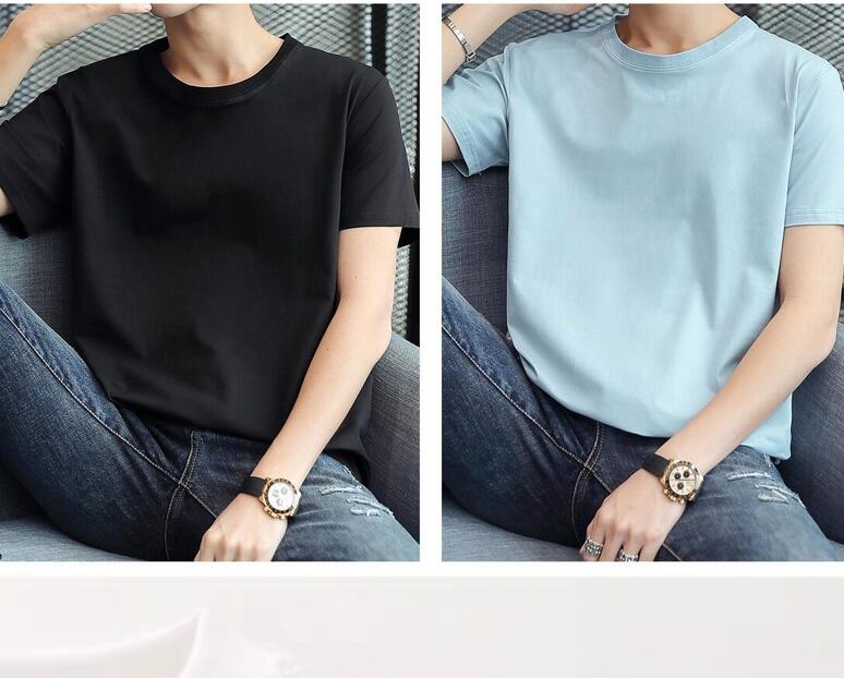 

2021 T-shirt men' Wear designer Short sleeve T shirt 100% cotton black and white