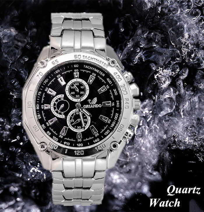 

New Rosra Brand Men Watches Silver Stainless Steel Wristwatch Male Classic Watches Men Blue Clock Relogio Masculino Relojes Saat H1012