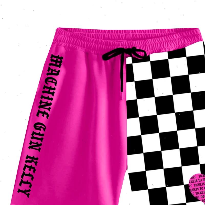 

machine gun kelly tickets to womens shorts my downfall album rapper harajuku cotton 3d style fast drying drawstring, White;black
