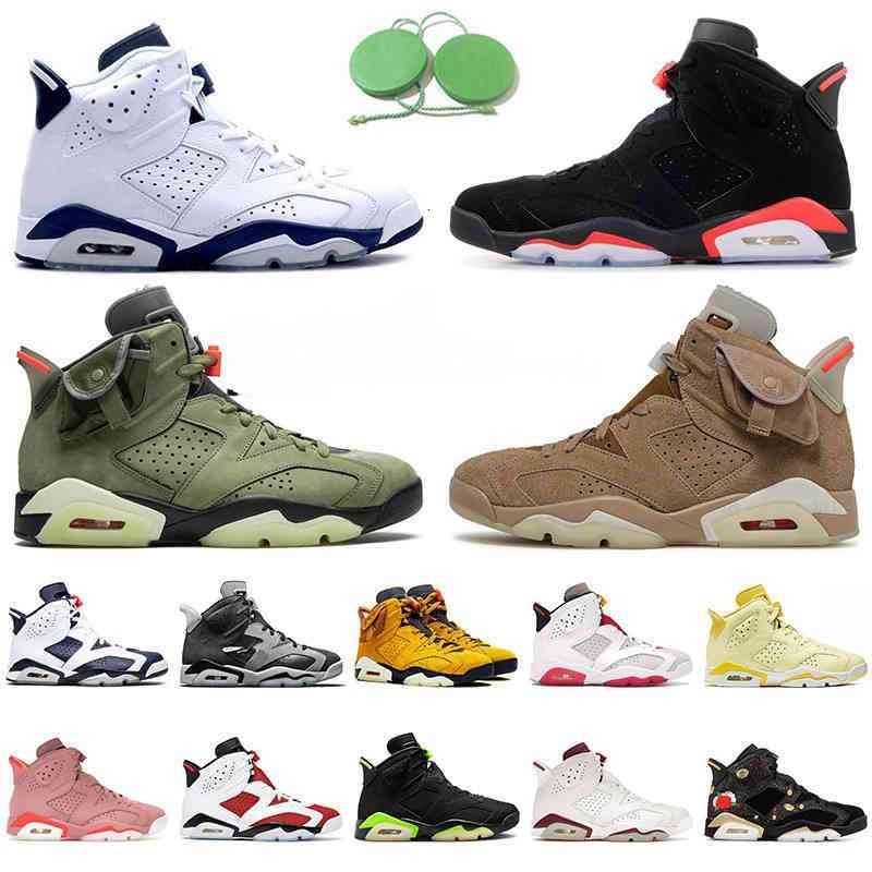 

Top Quality 2021 Jumpman 6 6s VI Basketball Shoes British Khaki Travis Catus Jack Men Women Black Infrared Midnight Navy Trainers Sneakers