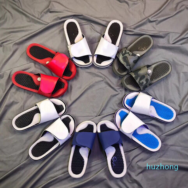 

2021 Top Quality Summer Mens Womens Slippers Sandals Shoes Slide SIZE 13 Designer Platform Basketball Skateboard Fashion Wide Flat Flip Flop, Black