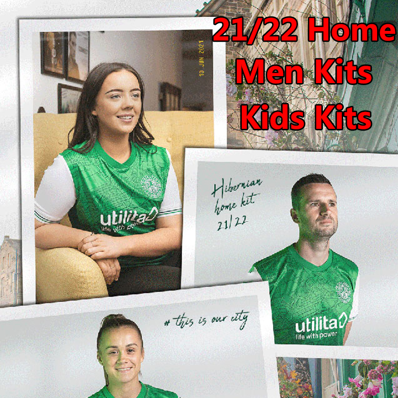 

21/22 Hibernian soccer jerseys Home Green HANLON McGINN DOIDGE NEWELL football jersey BOYLE NISBET Men Kids Kits 2021 2022 Shirts Uniforms, Hibernian 21-22 home kit