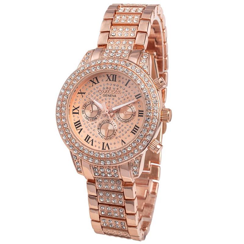 

Wristwatches Montre Femme Zegarek Damski 2021 Rose Gold Watches Women Watch Ladies Stainless Steel Ladys Quartz Clock