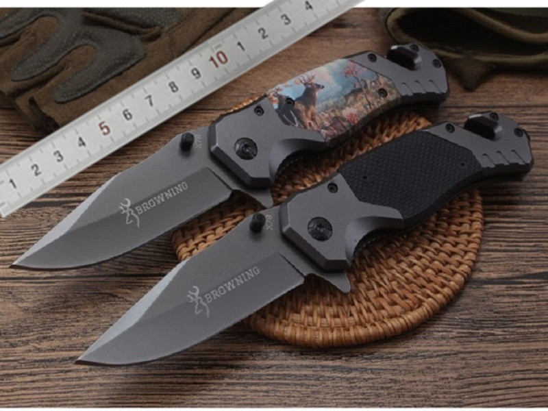 

Wholesales Browning X78 Tactical Folding Knife G10 Handle Titanium Blade Spring Assisted Outdoor Hiking Hunting Survival Pocket Utility Rescue EDC Tools